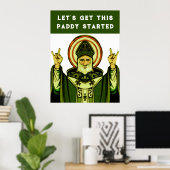 Poster Drôle de St. Patrick (Bureau à domicile)