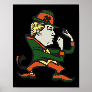 Poster Drôle de St Patrick de Trump St. Paddy's de Trump