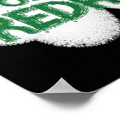 Poster Drôle de St. Patrick "Droit sur la Rousse" (Coin)