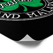 Poster Drôle de St Patricks Day Prone Aux Shenanigans Et (Coin)
