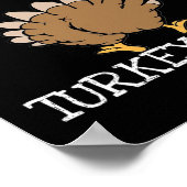 Poster Drôle de Thanksgiving Devinez quoi Cul de dinde - (Coin)