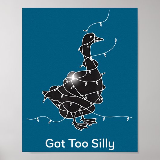 Poster Drôle De Trop Silly Goose Amant (Devant)