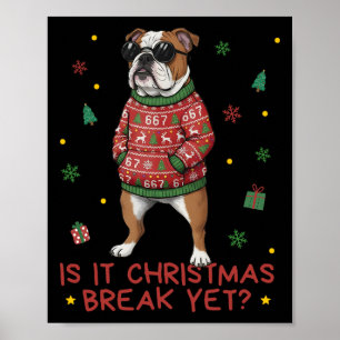 Poster Drôle de vacances de Noël Est-ce que c'est les vac
