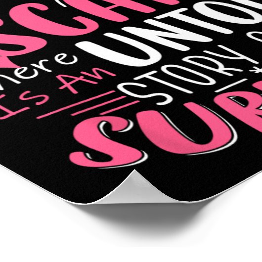 Poster Drôle derrière chaque cicatrice Histoire Inconnue  (Coin)