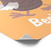 Poster Drôle dessin animé d'oiseau de dodo (Coin)