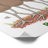 Poster Drôle dessin animé du trio australien emu (Coin)