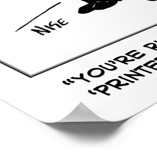 Poster Drôle dessin optimiste a Opticien et Eye-Test (Coin)