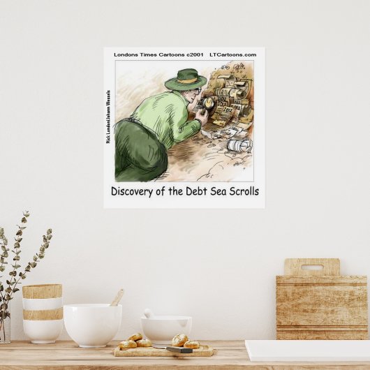 Poster Drôle Dette Scrolls De Mer (Cuisine)