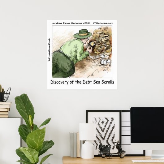 Poster Drôle Dette Scrolls De Mer (Bureau à domicile)