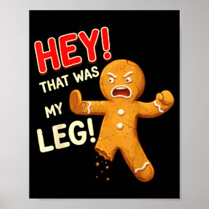 Poster Drôle d'homme en pain d'épices Cookies C'était ma 