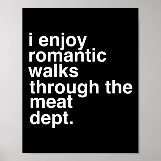 Poster Drôle Dire Viande Bacon Beef Grilling Bbq Lover Gi (Devant)