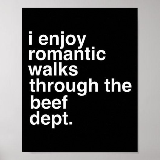 Poster Drôle Dire Viande Bacon Beef Grilling Bbq Lover Gi (Devant)