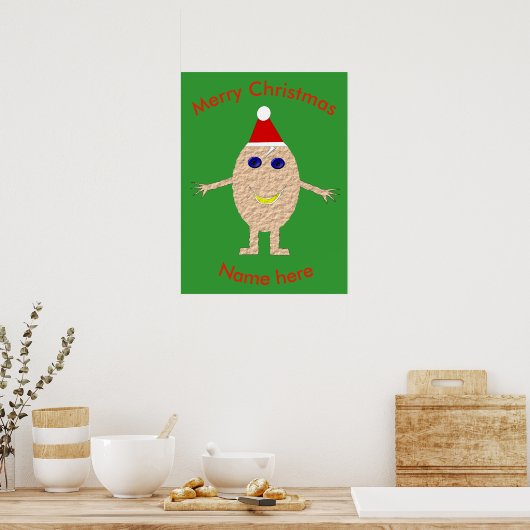 Poster drôle d'Oeuf de Noël (Cuisine)