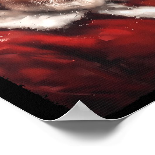 Poster Drôle Donald Trump Père Noël Père Noël (Coin)