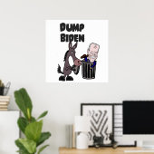 Poster Drôle Dump Joe Biden Cartoon (Bureau à domicile)