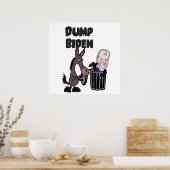 Poster Drôle Dump Joe Biden Cartoon (Cuisine)