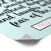 Poster Drôle Elle est Vêtue Citation (Coin)