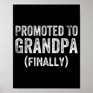 Poster Drôle Enfin Promu Grand-Père Annonce De Grossesse