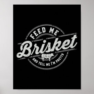Poster Drôle Feny Me Brisket Jardin Bbq Grilling Cookin