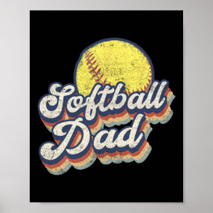 Poster Drôle Fête des pères Softbyll Papa Cadeau De Fille