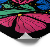 Poster Drôle Foxtrots Deltas Tangos Flower Boho (Coin)