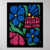 Poster Drôle Foxtrots Deltas Tangos Flower Boho (Devant)