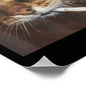 Poster Drôle Fumer Mème de chat (Coin)
