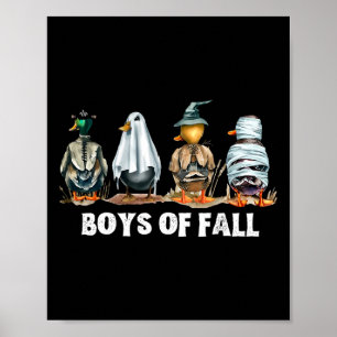 Poster Drôle Garçons De Chasse Chasse De Canard Automne C