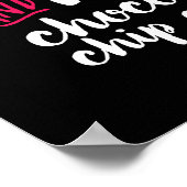 Poster Drôle Gardez le calme et cuire des cookies à base (Coin)