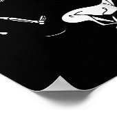 Poster Drôle Ghound Running Skeleton Halloween (Coin)