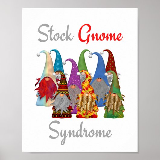 Poster drôle Gnome Stock Syndrome Gnome Matte (Devant)