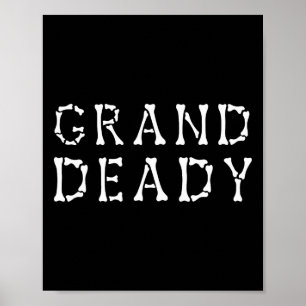 Poster Drôle Grand Deady Halloween maman Deady Halloween