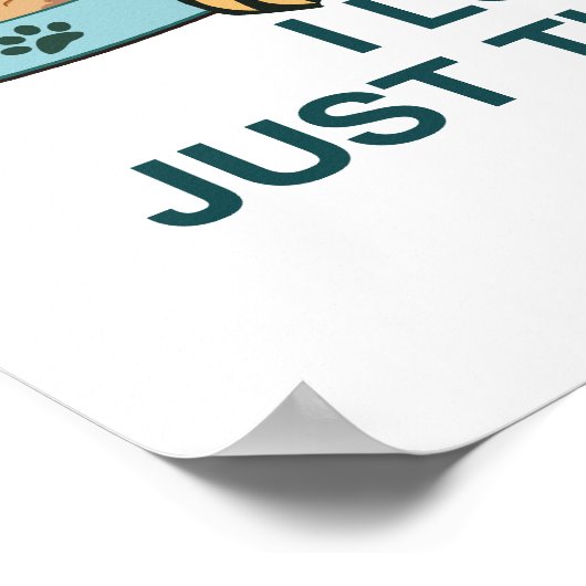 Poster Drôle Graphisme Chat Dit (Coin)