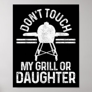 Poster Drôle Grillmaster Barbecue Grill Chef Cadeau