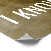 Poster Drôle Grumpy French Bulldog Je Connais Vos Trucs (Coin)