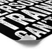 Poster Drôle Gym dit que je jure mon formateur personnel  (Coin)