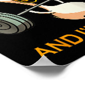 Poster Drôle Gym Duck Citer Tout Mal Et Je Suis Fatigué (Coin)