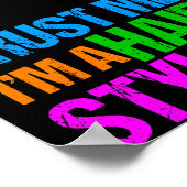 Poster Drôle Hair Styliste (Coin)