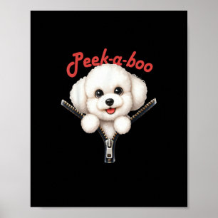 Poster Drôle - Halloween Peekaboo