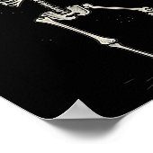 Poster Drôle Halloween Squelette Boire Bloody Mary Tail (Coin)