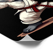 Poster Drôle Halloween Squelette Boire Martini Tail (Coin)