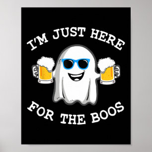 Poster Drôle Halloween Tee Je suis juste ici pour le cost