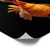 Poster Drôle Hauné poulet F-caw-f Tee (Coin)