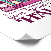 Poster Drôle Haunted House Citation Horreur Film Hallowee (Coin)