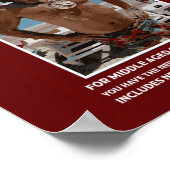 Poster Drôle Homme Midlife Crise Cadeaux (Coin)