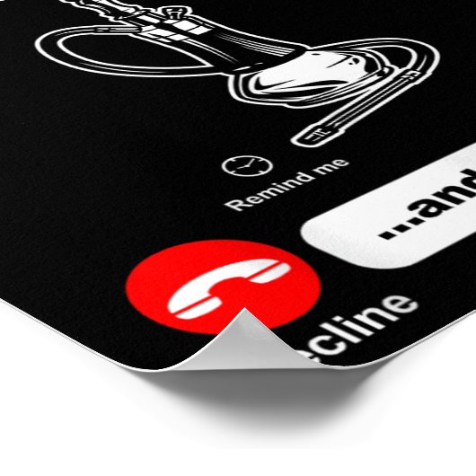 Poster Drôle Hookah Appelle La Chicha À L'Eau Fumée (Coin)