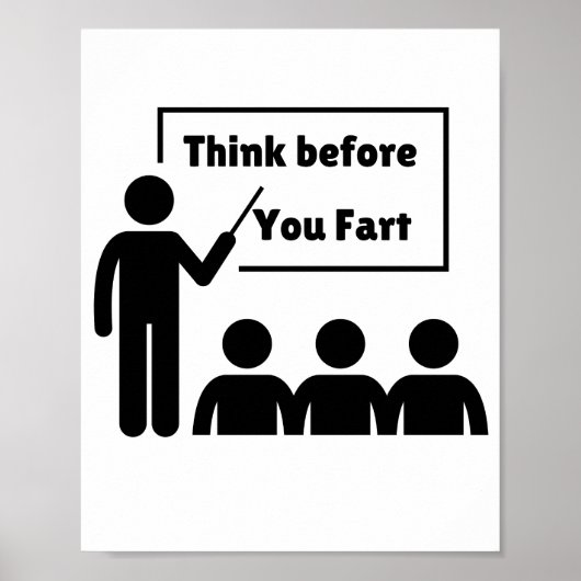 Poster Drôle Humour de Farting (Devant)