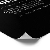 Poster Drôle Ingénieur électrique Définition Cadeau (Coin)