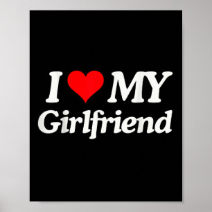 Poster Drôle J'Aime Ma Fille Chaude Je Coeur Ma Fille Cha