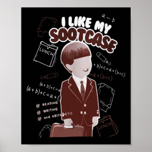 Poster Drôle J'Aime Ma Valise Trump Sootcase Mème Viral